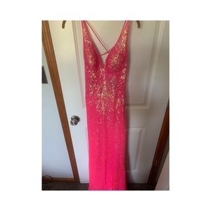 Breeze Bridal Iridescent open back prom dress!